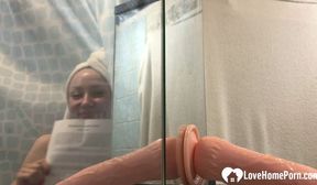 having fun with my new sex toy