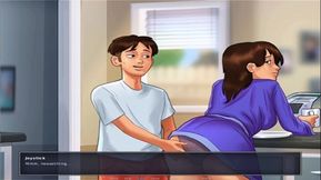 Summertime Saga - Horny Stepmom having sex with stepson