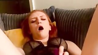 Red Haired masturbating