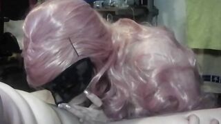 Obedient step daughter deepthroats  drink Daddys cum