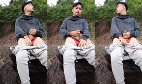 My First Time Jerking in the Mute Beach