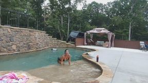 naughty pool milf joi