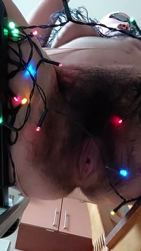 Naughty sexy milf tries on naked clothes. Hairy latina pussy tries on clothes in bed.   Clip 1
