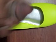 Cum on neon flats