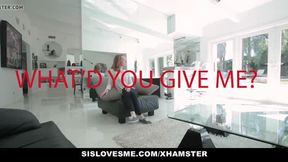Slutty Stepsis Helps brother Get Rid Of Erection