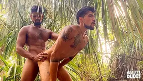 Benjamin Damian Goes Wild — Mutual Blowjobs Under the Trees – GayPornWoodland