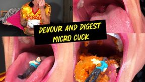 Goddess Kandy Devours, Digests And Burps Micro Cuck