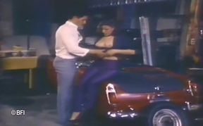 Vintage threesome with hairy pussy.