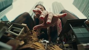 Asian Giantess Plays With Tiny House Like They Are Toys