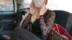 Comfortable ride with hot blonde