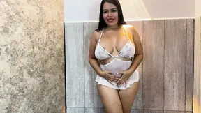 Colombian BBW stepmom rides stepson's cock in cowgirl position