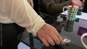 Neighbor joins in for a wild swinger's party