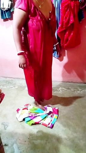 Saree Dropping After Bath Sfw