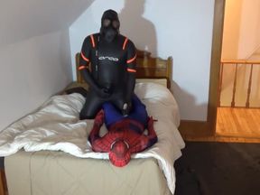 Moaning Orca Wetsuited Drone Humps Spiderman