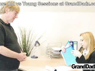 Into my Office, Right NOW! Bossy Rebecca Ebony for GrandDadz