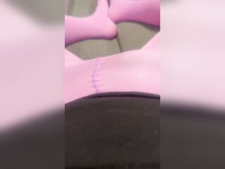 Trans Hotty Lauren in Pink Hose