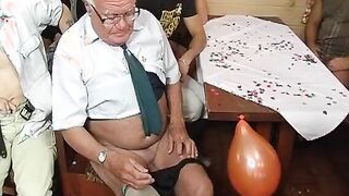 Grandpas 80th birthday gang bang party