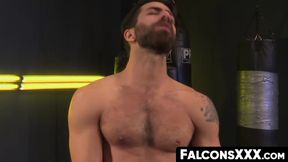 FalconsXXX.com - Landon Conrad mounts Adam from above for a raw flip-fuck