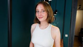 Sophisticated Emma Korti's straight hair sex