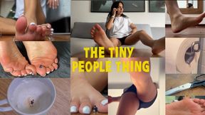 THE TINY PEOPLE THING 1080 Mistress Enola CRUSHES, unaware giantess