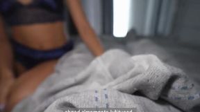 Sexy stepmother seduces stepson in bed