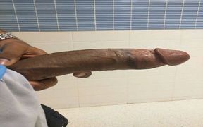 Monster Big Black Cock Letting Out Massive Cumshot