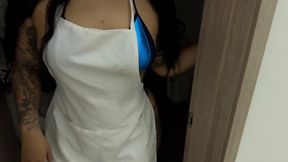 My boss fucks me hard in his apartment!!