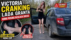 Vika cranking transparent shoes red pedicure full video 14 min 1080