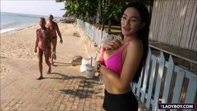 Hot Ladyboy Candy Public Nude And Shower