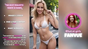 Explicit AI-Created Females In Public Spaces - Image Set