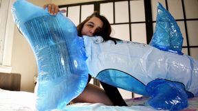 Blue Whale Inflatable Unboxing and Deflation - Bunny Looner