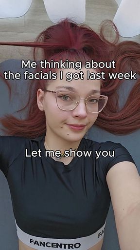 Thinking About the Two Facials I Got Last Week - Amateur Redhead POV