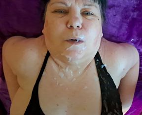 Granny cum face