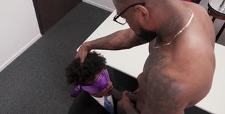 Angelic bottom takes hard BLACK Mormon cock