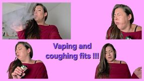 Sneaky Vape Hit Has MILF Coughing & Gasping While Guests Chat Downstairs