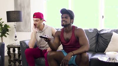 ADULT TIME - Straight Buddies Devin Trez and Damien White Take Turns Jerking Off With A Fleshlight!