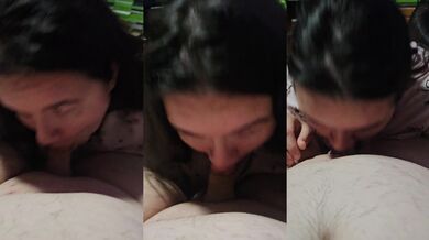 Sucking him until he blows his load