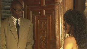 Astonishing ebony babe gets screwed outdoors