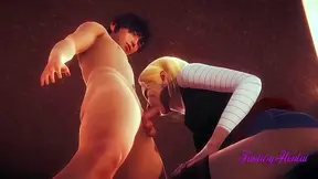 C18 Tempts Her Android Mate with Sensual Blowjob Creampie in 3D Dragon Ball Heat