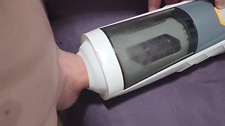 Trying out a new automated stroking device