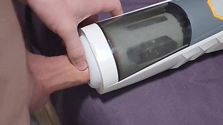 Trying out a new automated stroking device