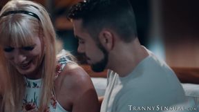Trans stepmom Jamie French lost her ring but finds Dante Colles cock