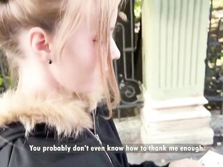 Shy Stranger Cheated on Her Boyfriend for Cash and a Large Schlong