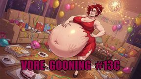 Vore Gooning #13C: Eternal Warmth Within Her Divine Maw (Animated, Music)