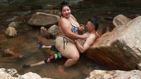 FUCKING IN THE RIVER WITH A DICKY GUY OUTDOORS