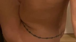 Riding this sexy small water ball