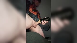 Scottish twunk uses pocket puss