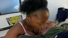 Black Girl Soaked Head Tease With Every Glance Of Her Ebony Eyes Daring You to Cream Count Touch Down JMD Afro Bitch - Jhodez1