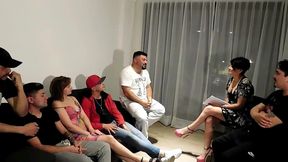 pornocasting, a therapy section ends in an awesome orgy
