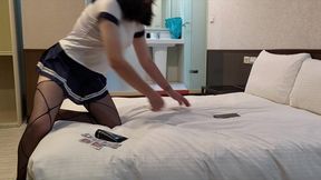 original clip of taiwan crossdresser sissy slut anal fuck and cum handsfree